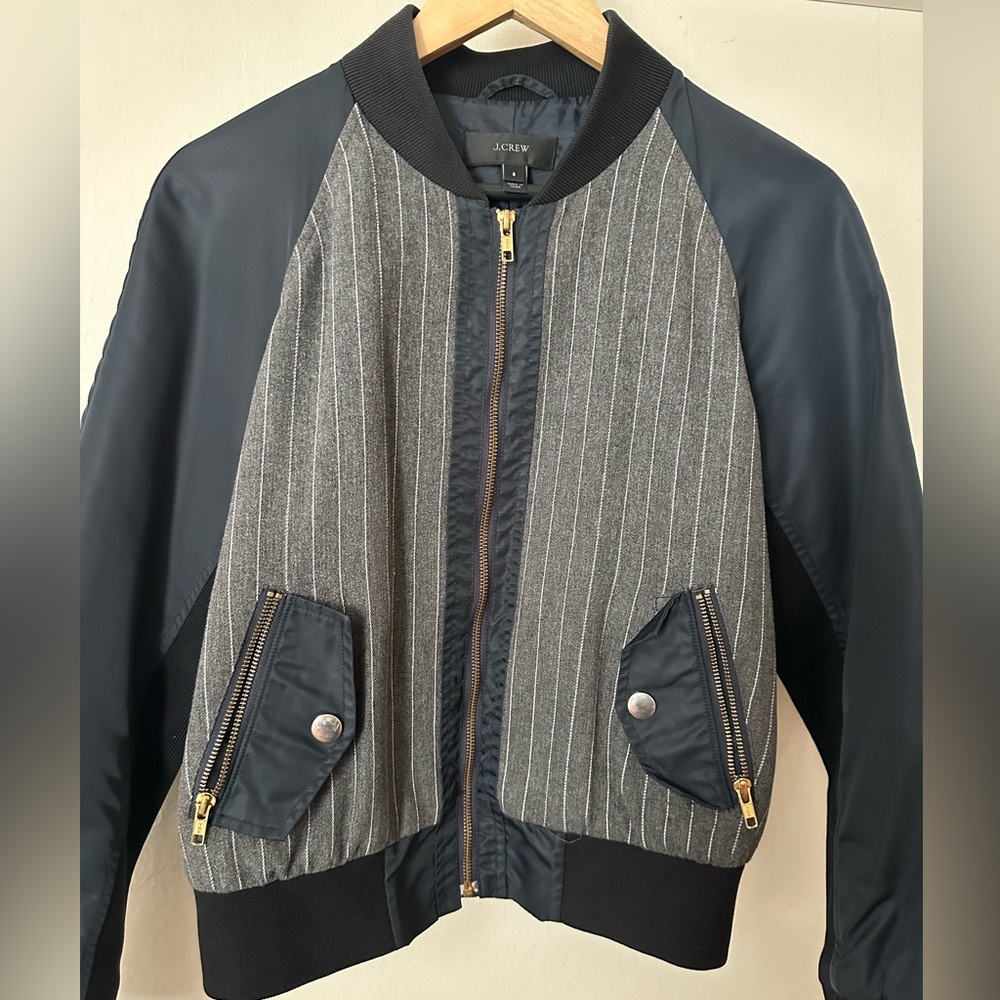 J. Crew Pinstripes Jacket
